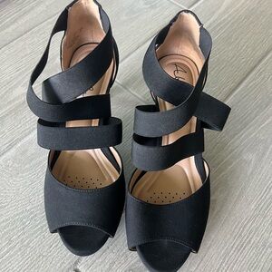 Abella True Comfort Heels Black Size 7